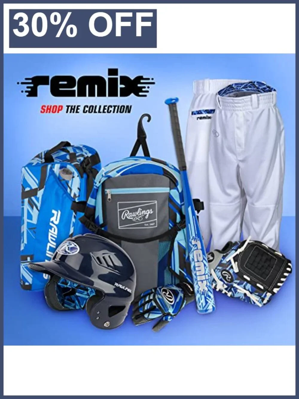 Rawlings Remix Backpack Equipment Bag for T-Ball Youth Softball Baseball Gear